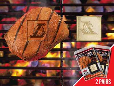 Los Angeles Lakers Food Branding Iron - 2 Pack - Click Image to Close