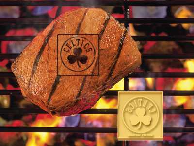 Boston Celtics Food Branding Iron - Click Image to Close