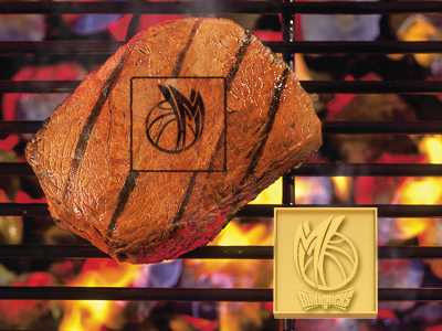 Dallas Mavericks Food Branding Iron - Click Image to Close