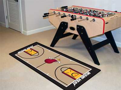 Miami Heat Basketball Court Runner - Click Image to Close