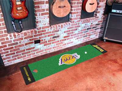 Los Angeles Lakers Putting Green Mat - Click Image to Close