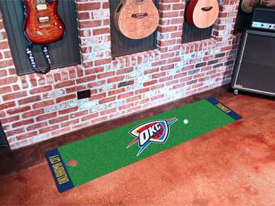 Oklahoma City Thunder Putting Green Mat - Click Image to Close