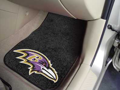 Baltimore Ravens Carpet Car Mats - Click Image to Close