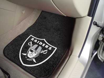 Oakland Raiders Carpet Car Mats - Click Image to Close