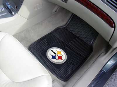 Pittsburgh Steelers Heavy Duty Vinyl Car Mats - Click Image to Close