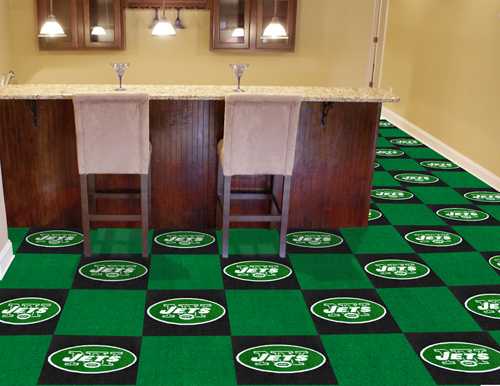 New York Jets Carpet Floor Tiles - Click Image to Close