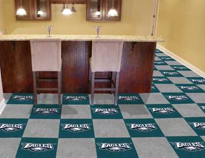 Philadelphia Eagles Carpet Floor Tiles - Click Image to Close