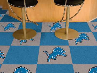 Detroit Lions Carpet Floor Tiles - Click Image to Close