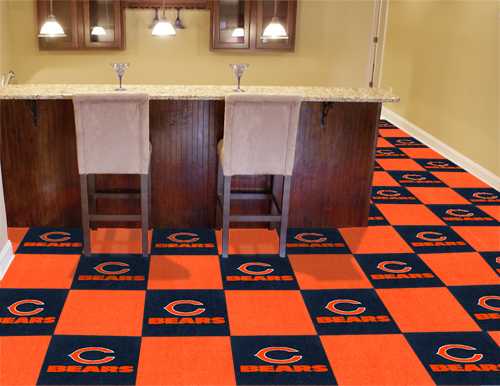 Chicago Bears Carpet Floor Tiles - Click Image to Close