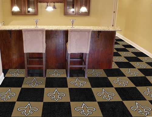 New Orleans Saints Carpet Floor Tiles - Click Image to Close