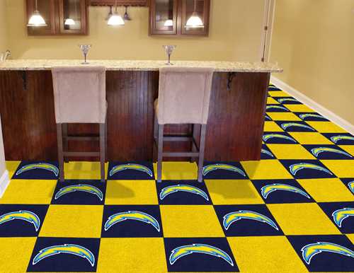 San Diego Chargers Carpet Floor Tiles - Click Image to Close