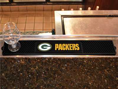 Green Bay Packers Drink/Bar Mat - Click Image to Close