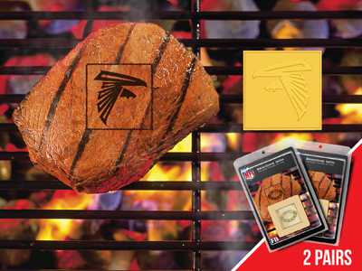 Atlanta Falcons Food Branding Iron - 2 Pack - Click Image to Close