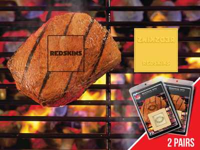 Washington Redskins Food Branding Iron - 2 Pack - Click Image to Close