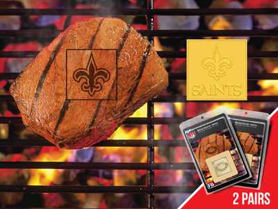 New Orleans Saints Food Branding Iron - 2 Pack - Click Image to Close