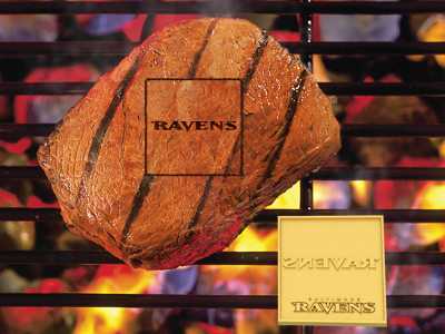 Baltimore Ravens Food Branding Iron - Click Image to Close