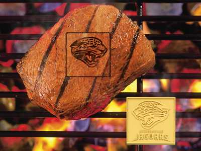 Jacksonville Jaguars Food Branding Iron - Click Image to Close