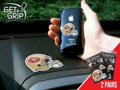 San Francisco 49ers Cell Phone Grips - 2 Pack - Click Image to Close