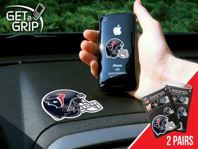 Houston Texans Cell Phone Grips - 2 Pack - Click Image to Close