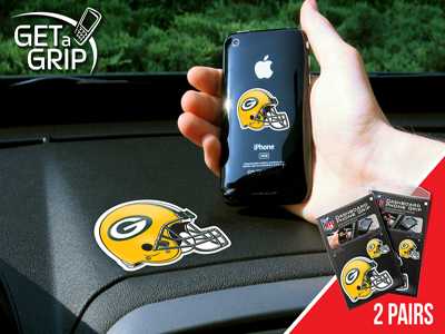 Green Bay Packers Cell Phone Grips - 2 Pack - Click Image to Close