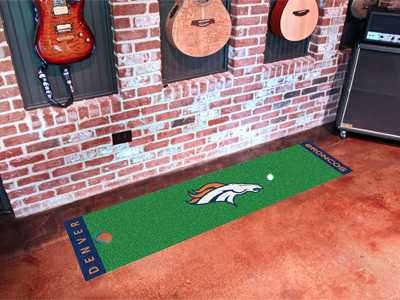 Denver Broncos Putting Green Mat - Click Image to Close