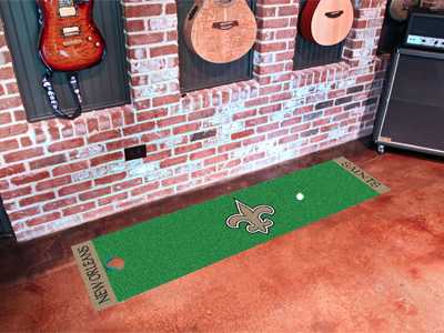 New Orleans Saints Putting Green Mat - Click Image to Close