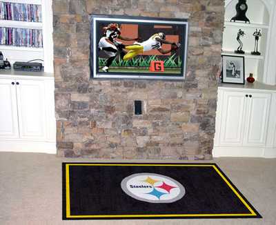 Pittsburgh Steelers 4x6 Rug - Click Image to Close