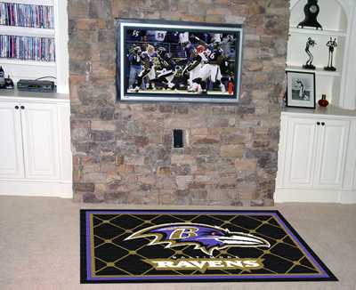 Baltimore Ravens 4x6 Rug - Click Image to Close