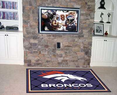 Denver Broncos 4x6 Rug - Click Image to Close