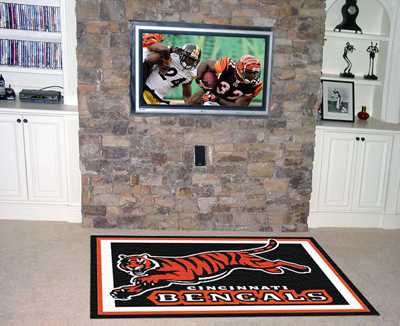 Cincinnati Bengals 5x8 Rug - Click Image to Close