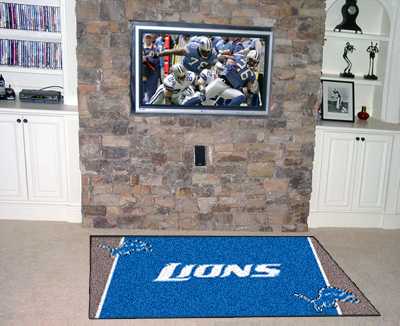 Detroit Lions 5x8 Rug - Click Image to Close