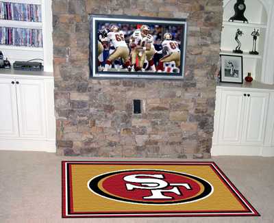 San Francisco 49ers 5x8 Rug - Click Image to Close