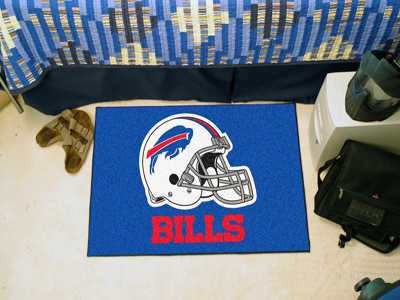 Buffalo Bills Starter Rug - Helmet Logo - Click Image to Close