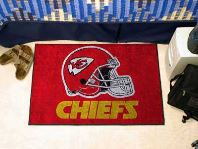 Kansas City Chiefs Starter Rug - Helmet Logo - Click Image to Close