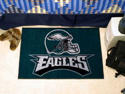 Philadelphia Eagles Starter Rug - Helmet Logo - Click Image to Close