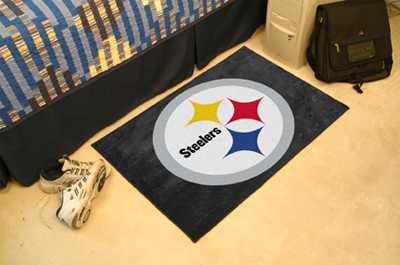 Pittsburgh Steelers Starter Rug - Large Logo - Click Image to Close