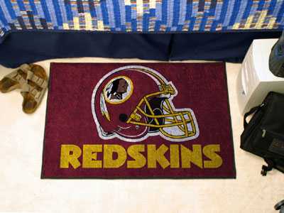 Washington Redskins Starter Rug - Helmet Logo - Click Image to Close