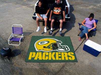 Green Bay Packers Tailgater Rug - Click Image to Close