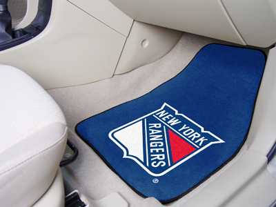 New York Rangers Carpet Car Mats - Click Image to Close