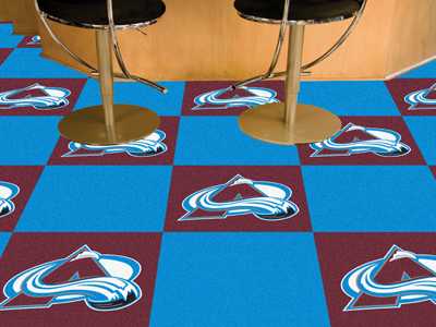 Colorado Avalanche Carpet Floor Tiles - Click Image to Close