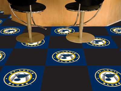 St Louis Blues Carpet Floor Tiles - Click Image to Close