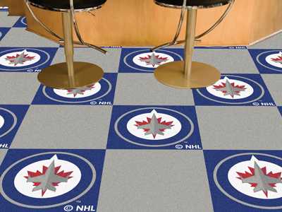 Winnipeg Jets Carpet Floor Tiles - Click Image to Close