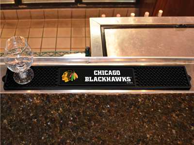 Chicago Blackhawks Drink/Bar Mat - Click Image to Close