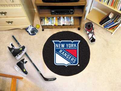 New York Rangers Hockey Puck Mat - Click Image to Close