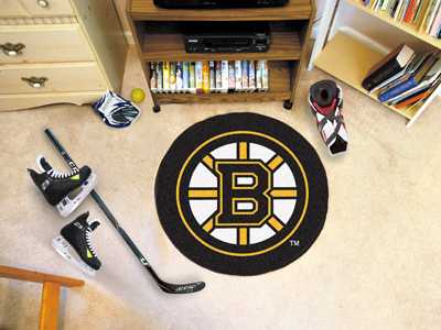 Boston Bruins Hockey Puck Mat - Click Image to Close