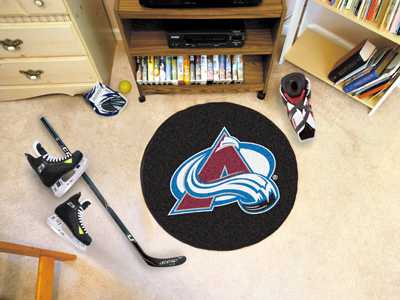 Colorado Avalanche Hockey Puck Mat - Click Image to Close