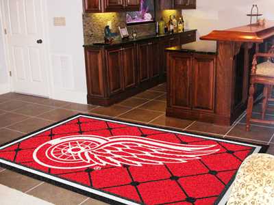 Detroit Red Wings 5x8 Rug - Click Image to Close