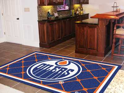 Edmonton Oilers 5x8 Rug - Click Image to Close