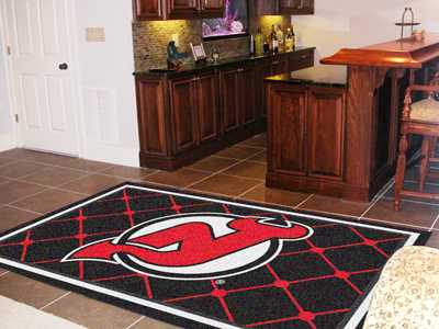 New Jersey Devils 5x8 Rug - Click Image to Close