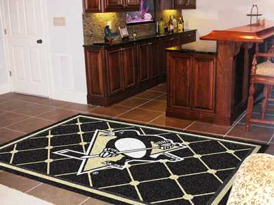 Pittsburgh Penguins 5x8 Rug - Click Image to Close